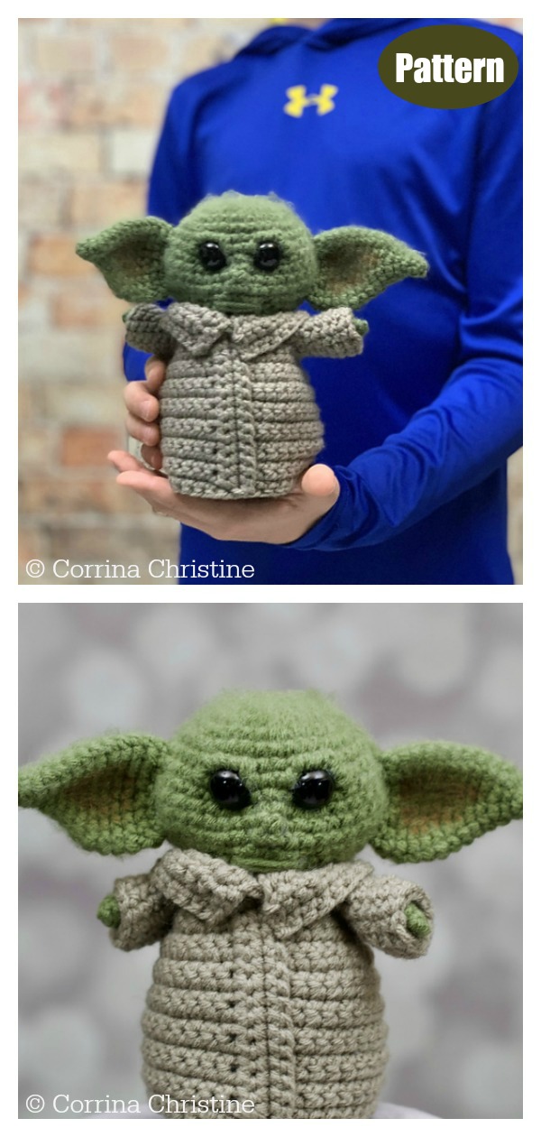 Baby Yoda Doll Amigurumi Crochet Pattern