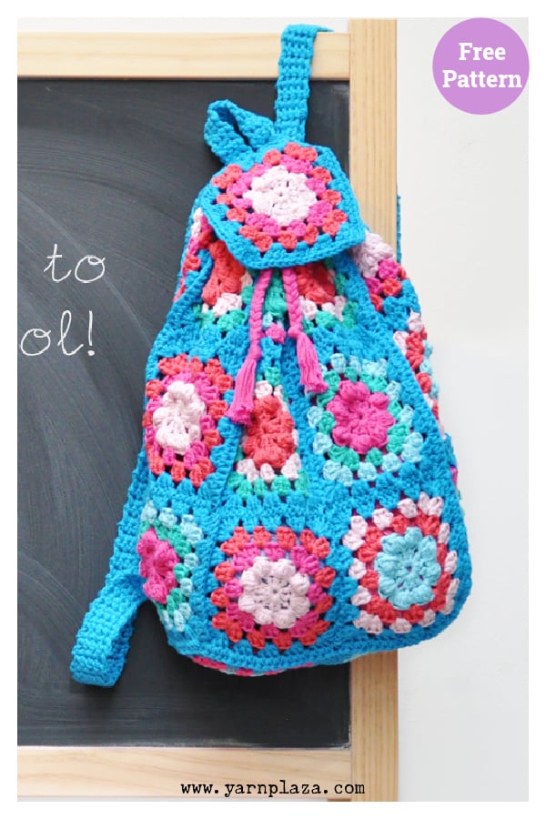 Back to School Backpack Free Crochet Pattern