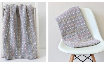 Candy Dots Baby Blanket Free Crochet Pattern and Video Tutorial