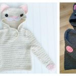 Cat Hooded Pullover Free Crochet Pattern