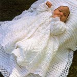 Christening Coat & Bonnet Free Crochet Pattern