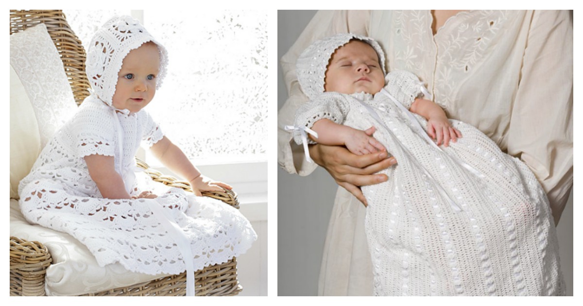 Precious Knitted Christening Gown [FREE Knitting Pattern]