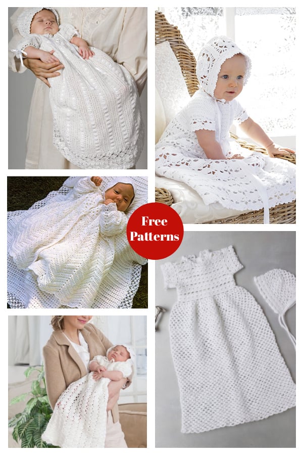 Christening Gown Charming Dress Free Crochet Pattern