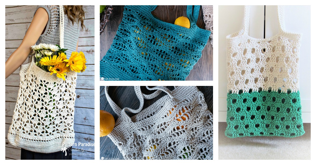 Free Crochet Pattern: Bellissima Market Bag - Pattern Paradise