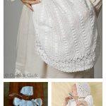 Heirloom Baby Christening Gown Set Charming Dress Free Crochet Pattern