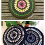 Mandala Hot Pad Trivet Cover Free Crochet Pattern