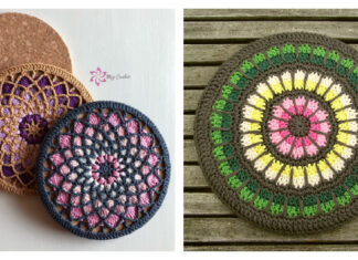 Mandala Style Trivet Potholder Crochet Patterns