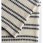 Modern Moss Stitch Blanket Free Crochet Pattern