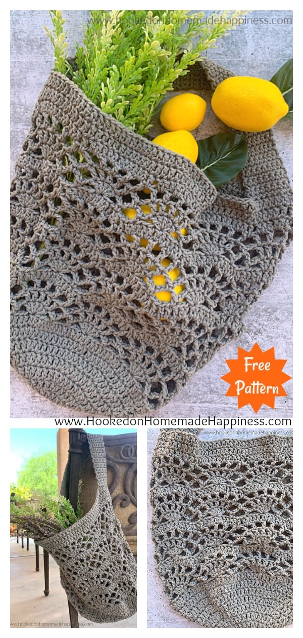 Lattice Market Bag Free Crochet Pattern