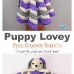 Puppy Dog Baby Lovey Blanket Free Crochet Pattern