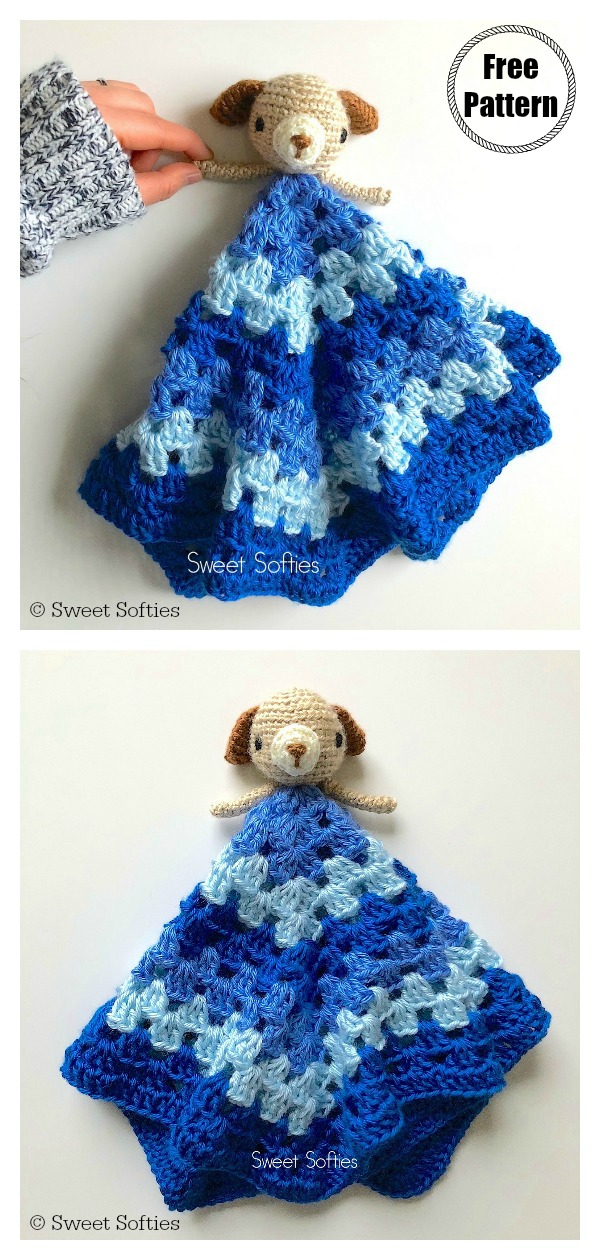 Puppy Dog Baby Lovey Free Crochet Pattern