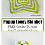 Puppy Dog Lovey Security Blanket Free Crochet Pattern