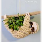 Sloth Hanging Planter Crochet Pattern