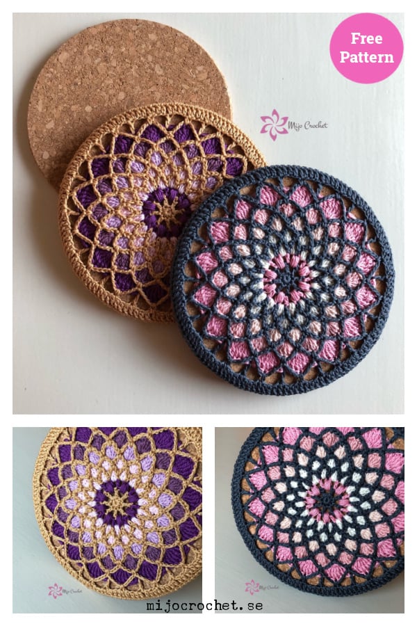 Solstice Trivets Free Crochet Pattern