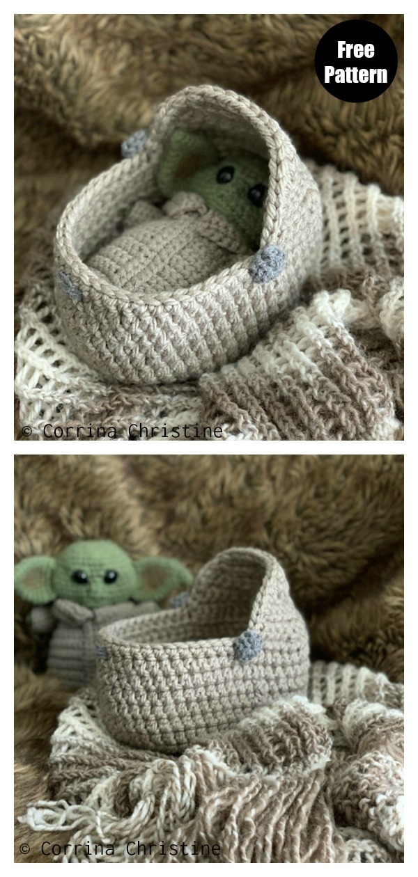 Space Pod for The Child Doll Free Crochet Pattern