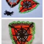 Spider Web Bunting and Spider Free Crochet Pattern