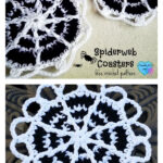 Spiderweb Coasters Free Crochet Pattern