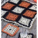 Spiderweb Coasters & Halloween Table Center Free Crochet Pattern