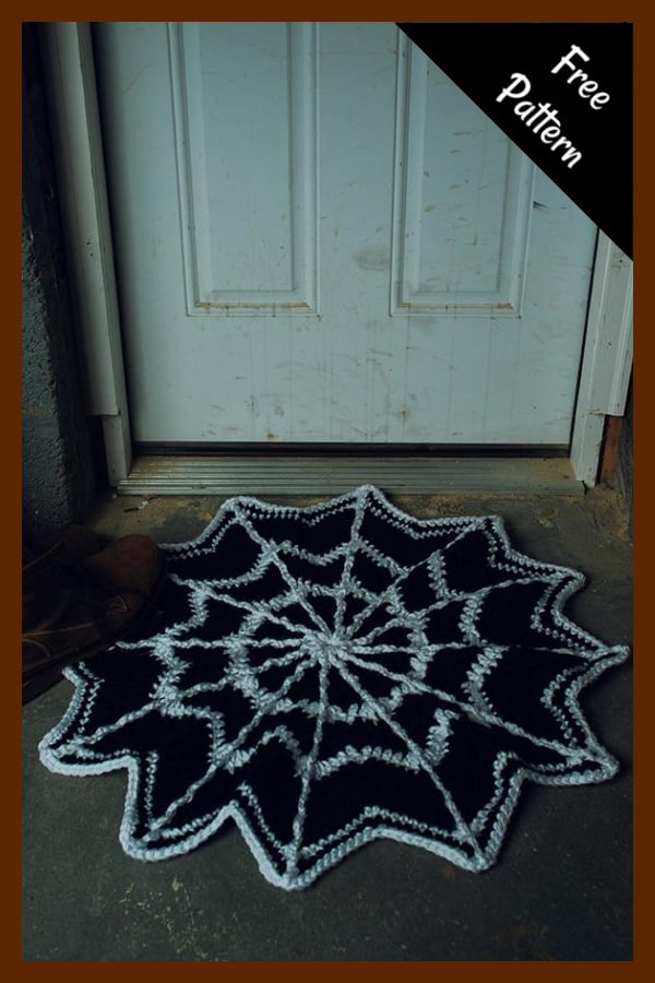 Spiderweb Mat Free Crochet Pattern