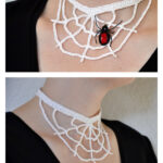 Spiderweb Necklace Free Crochet Pattern