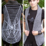 Spiderweb Vest Free Crochet Pattern