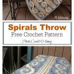 Spirals Throw Free Crochet Pattern