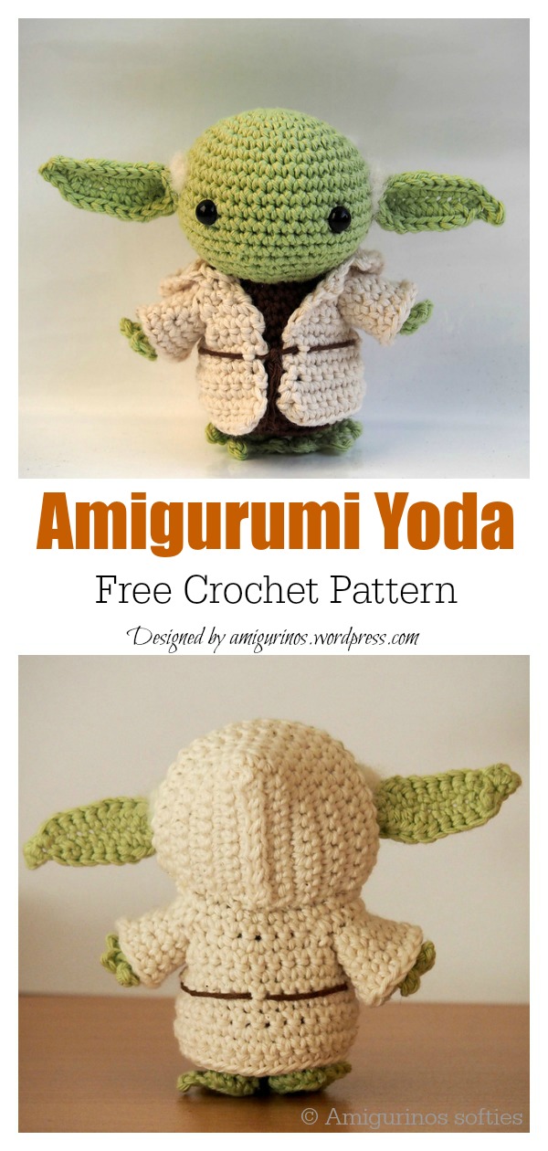 Star Wars Amigurumi Yoda Free Crochet Pattern