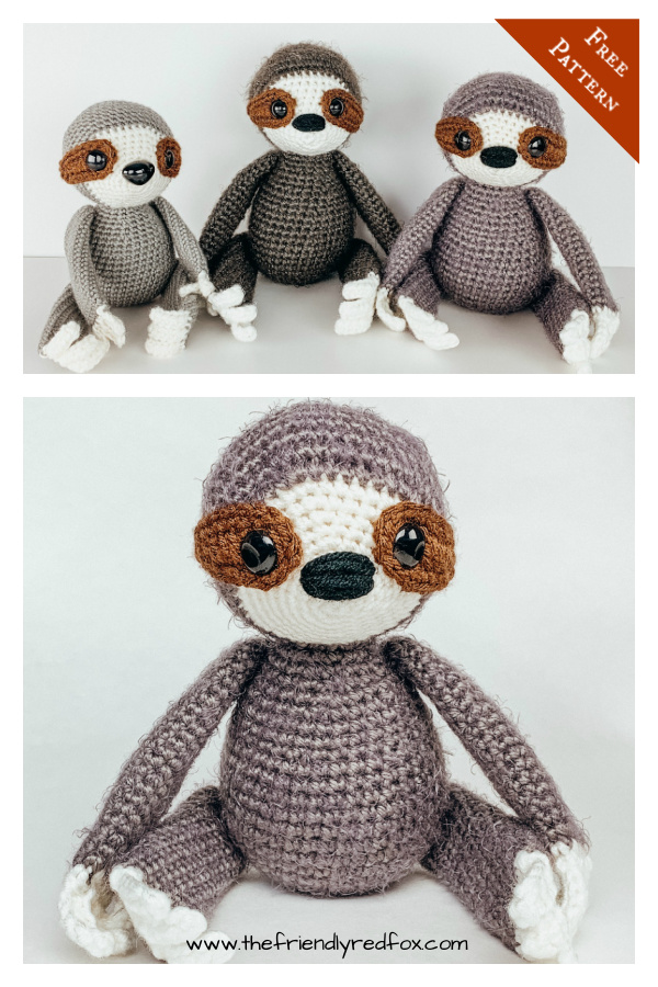 The Friendly Sloth Free Crochet Pattern