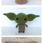 The child Baby Yoda Free Crochet Pattern