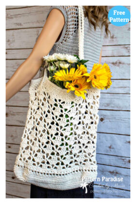 8 Fancy Market Bag Free Crochet Pattern