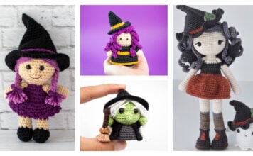 8 Halloween Witch Amigurumi Free Crochet Patterns