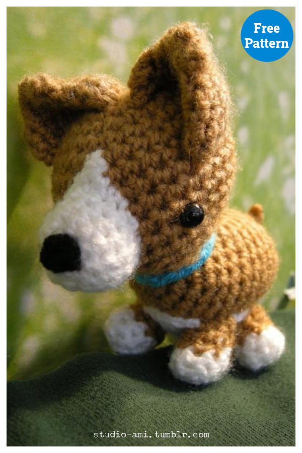 Amigurumi Corgi Dog Free Crochet Pattern 