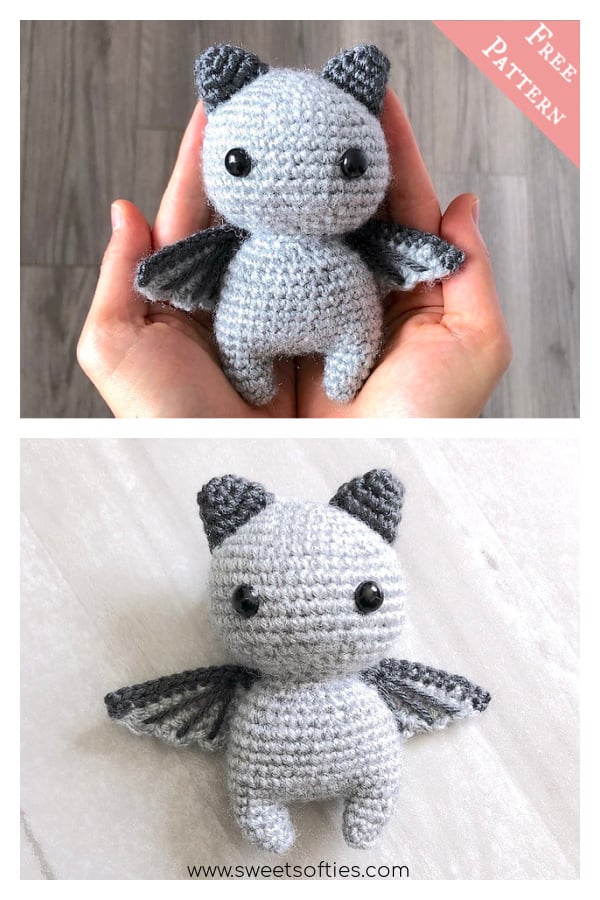Amigurumi Little Bat Free Crochet Pattern 