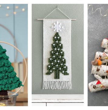 Christmas Tree Wall Hanging Crochet Pattern