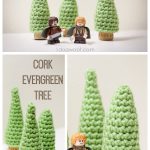 Cork Evergreen Trees Free Crochet Pattern
