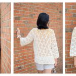 Diamond Clusters Cardigan Free Crochet Pattern