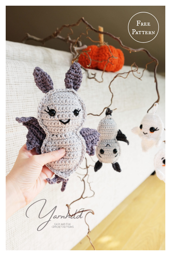 Draculon the bat Amigurumi Free Crochet Pattern