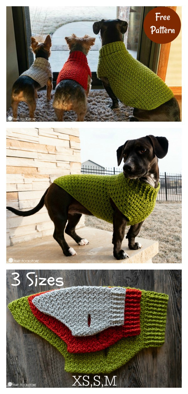Easy Dog Sweater Free Crochet Pattern