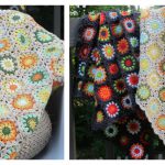 Flower Granny Square Blanket Free Crochet Pattern