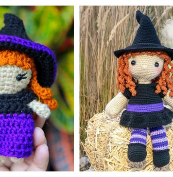 Halloween Witch Amigurumi Free Crochet Pattern