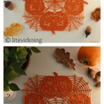 Jack-In-The-Web Halloween Doily Free Crochet Pattern