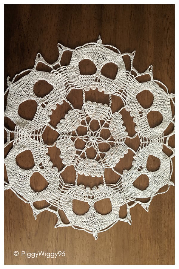 Jack Skull Doily Free Crochet Pattern