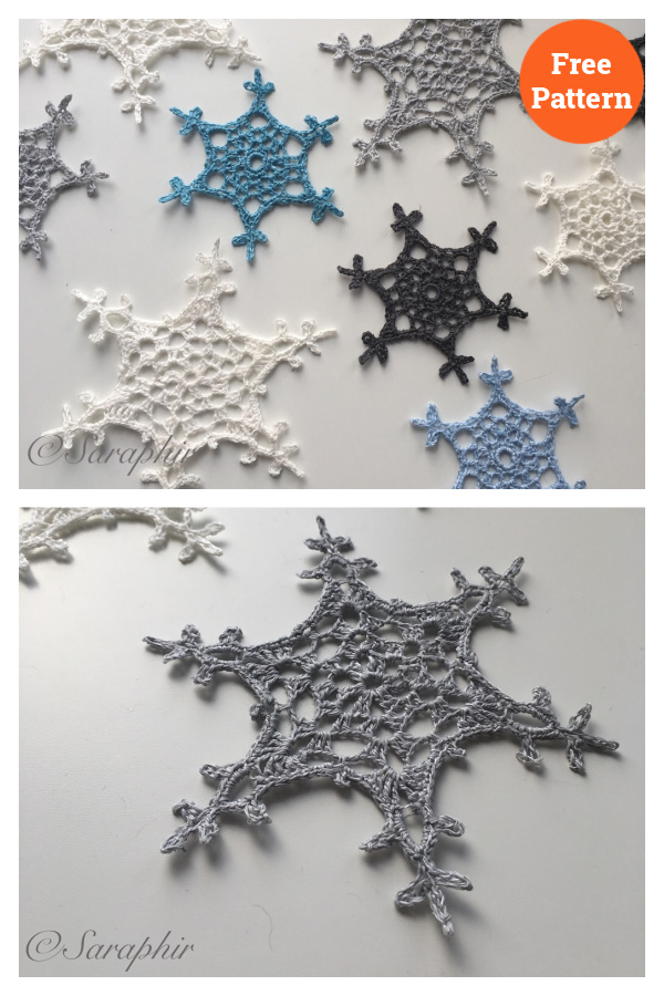 Large Tosne Snowflake Free Crochet Pattern