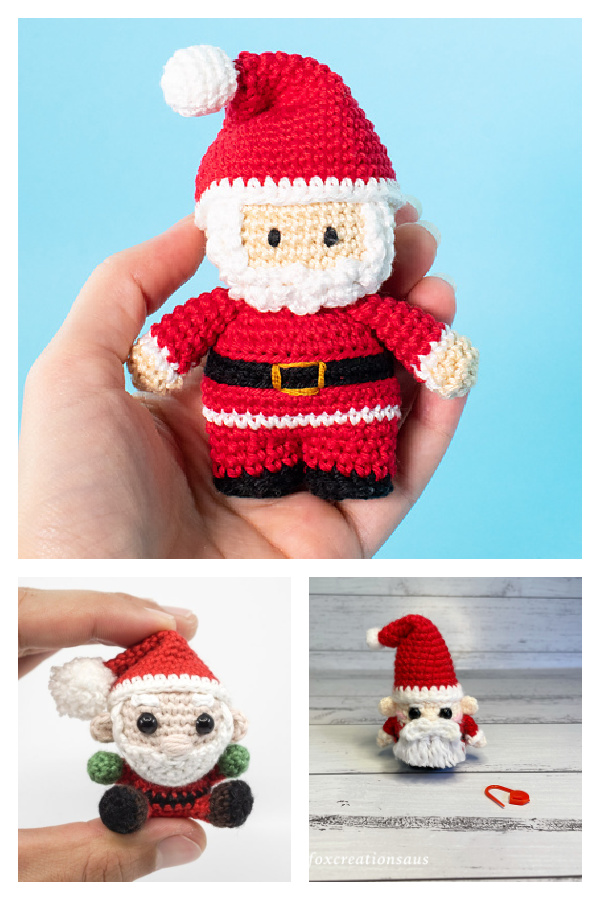 Mini Santa Claus Free Crochet Pattern