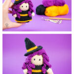 Mini Witch Amigurumi Free Crochet Pattern