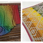 Mosaic Blanket Free Crochet Pattern