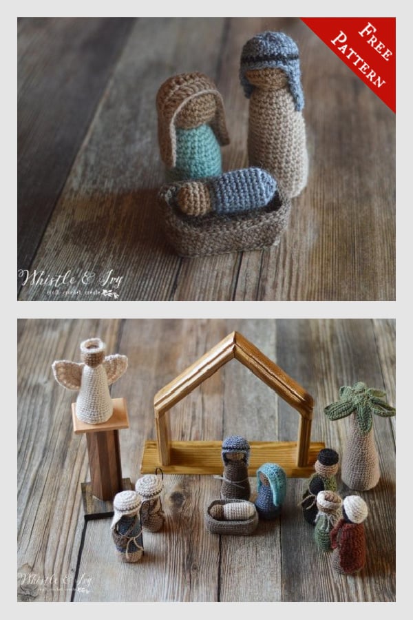 Nativity Set Free Crochet Pattern 