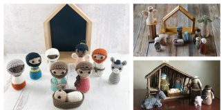 Nativity Set Free Crochet Pattern