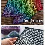 Nya Infinity Mosaic Blanket Free Crochet Pattern