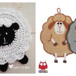 Sheep Potholder Free Crochet Pattern and Paid